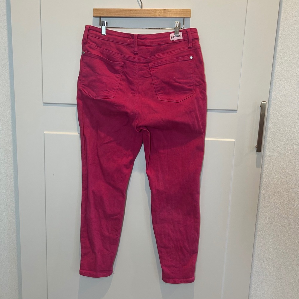 Judy Blue Raspberry Pink Skinny Jeans - Picture 2 of 10